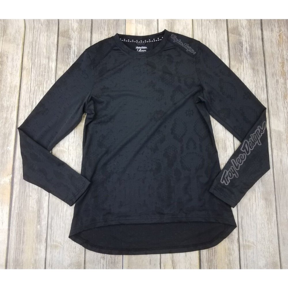 Troy Lee Designs Lilium Snake Womens Size S MTB Mountain Bike Jersey Black